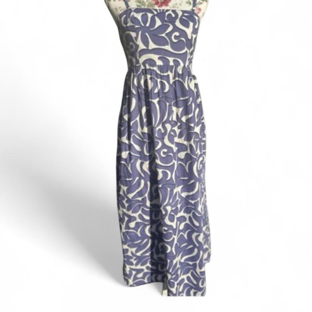 Jessica Simpson Boho Periwinkle Purple Maxi Dress Adjustable Straps Size Small - Picture 2 of 8